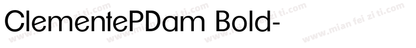 ClementePDam Bold字体转换